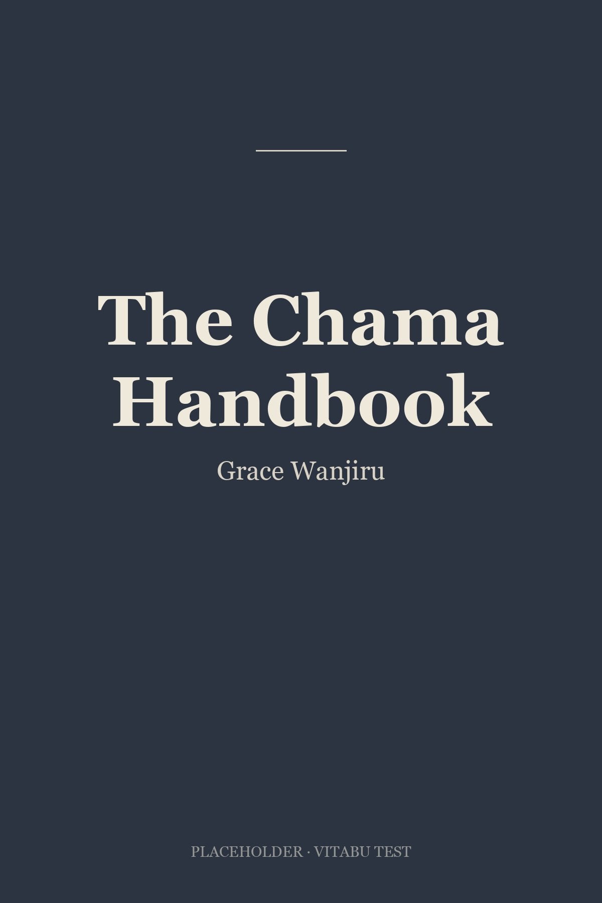 The Chama Handbook